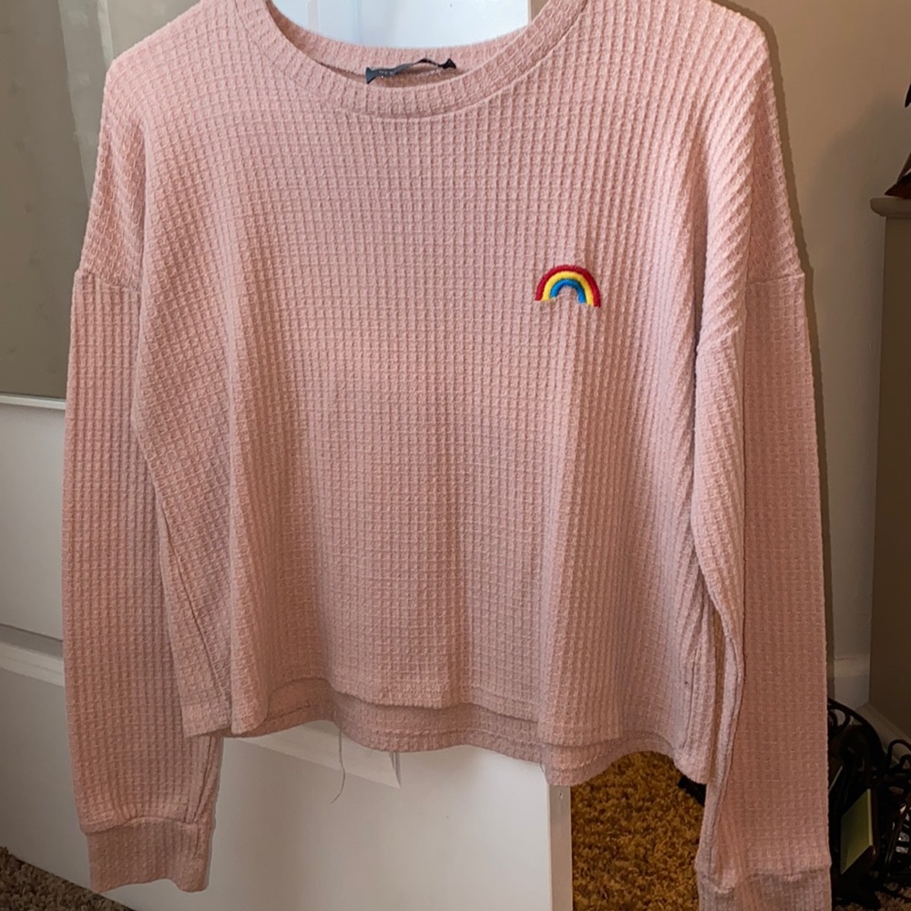 waffle knit long sleeve